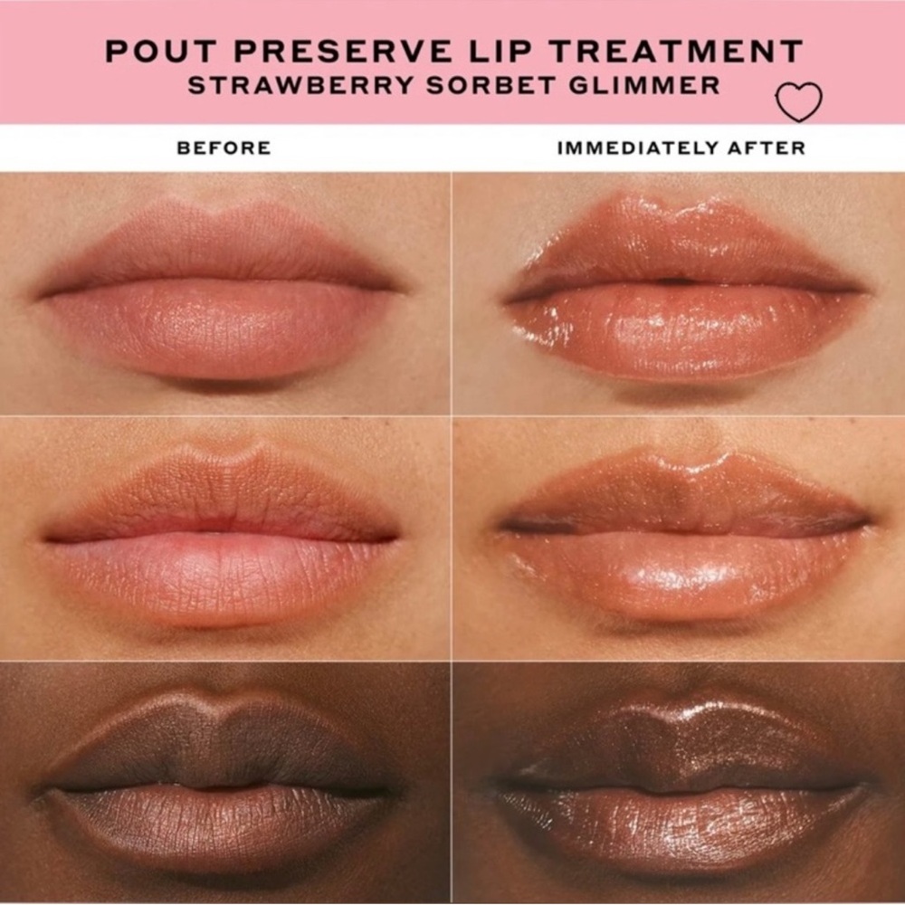 OleHendriksen Glimmer Pout Preserve Hydrating Peptide Lip Treatment Strawberry - Picture 7 of 11
